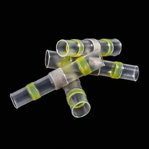 First picture~Electrical Connector Heat Shrink Without Crimp Waterproof Sleeve Solder Terminal Sealed Insulation Butt Wire Joint(Male ferrule 30Pcs
yellow
)