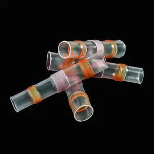 First picture~Electrical Connector Heat Shrink Without Crimp Waterproof Sleeve Solder Terminal Sealed Insulation Butt Wire Joint(Female ferrule 50Pcs
OrangeOrange
)