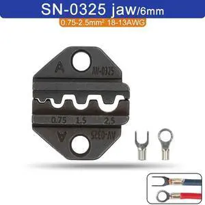 First picture~SN/6mm Crimping pliers SN jaw jaw width 6mm/pliers 190mm for TAB 2.8 4.8 6.3/C3 XH2.54 3.96 2510 plug spring SN-48B SN-28B(Other SN-0325 jaw
)