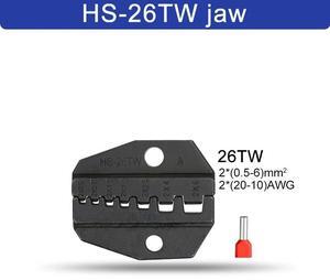 First picture~HS Crimping pliers jaw for 230mm pliers plug spring crimping cap terminals HS-03BC/2546B/103/101 high hardness jaw tools(khaki HS-26TW jaw
)