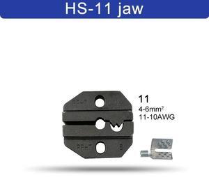 First picture~HS Crimping pliers jaw for 230mm pliers plug spring crimping cap terminals HS-03BC/2546B/103/101 high hardness jaw tools(Silver HS-11 jaw
)