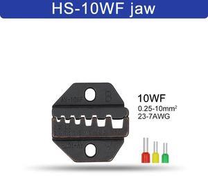 First picture~HS Crimping pliers jaw for 230mm pliers plug spring crimping cap terminals HS-03BC/2546B/103/101 high hardness jaw tools(Wine red HS-10WF jaw
)