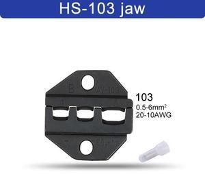 First picture~HS Crimping pliers jaw for 230mm pliers plug spring crimping cap terminals HS-03BC/2546B/103/101 high hardness jaw tools(Navy blue HS-103 jaw
)