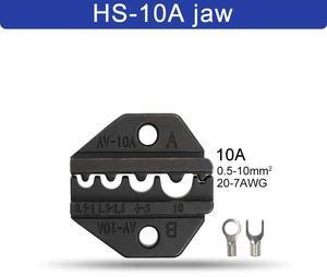 First picture~HS Crimping pliers jaw for 230mm pliers plug spring crimping cap terminals HS-03BC/2546B/103/101 high hardness jaw tools(Gold HS-10A jaw
)