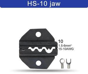 First picture~HS Crimping pliers jaw for 230mm pliers plug spring crimping cap terminals HS-03BC/2546B/103/101 high hardness jaw tools(Dark Grey HS-10 jaw
)