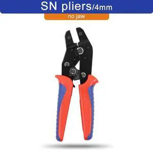 First picture~SN/4mm crimping pliers jaw for TAB 2.8 4.8 6.3 C3 XH2.54 2510 plug insulation tube terminal tools jaw width 4mm/pliers 190mm(Navy Blue SN-P liers
)