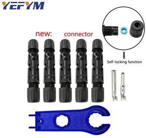 First picture~10 pairs Connector 20A/30A/50A DC1500V Solar panel branch series Connect solar system pV Cable 2.5/4/6mm2 free wrench gifts