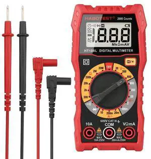 First picture~Multimètre HT108 Digital Multimeter Esr Meter AC DC Voltage Current Ohm Automotive Electrician Tools Dmm  2000 Counts(Brown HT108L Backlight
)