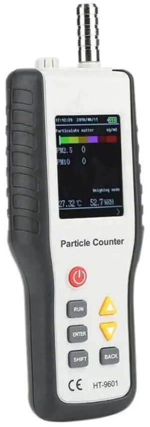 HTI HT-9600 Air Quality Monitor Particle Counter Gas PM0.3/2.5/10um Dust Meter