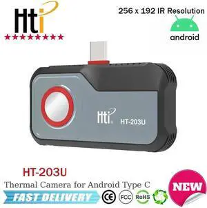 Hti HT-203U 256X192 IR Resolution -20°C~550°C Thermal Camera for Android Phone
