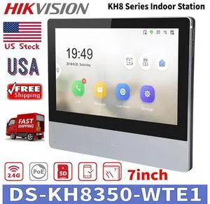 Hi,kvi,sion DS-KH8350-WTE1 7" Touchscreen IP Video Intercom Indoor Station Monitor