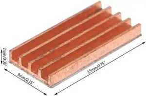 Disipador de calor de cobre puro ultradelgado, disipador de memoria trasero, refrigeración para Chip MOS IC Disipador de calor de cobre puro ultradelgado, disipador de memoria trasero, refrigeración para Chip MOS IC