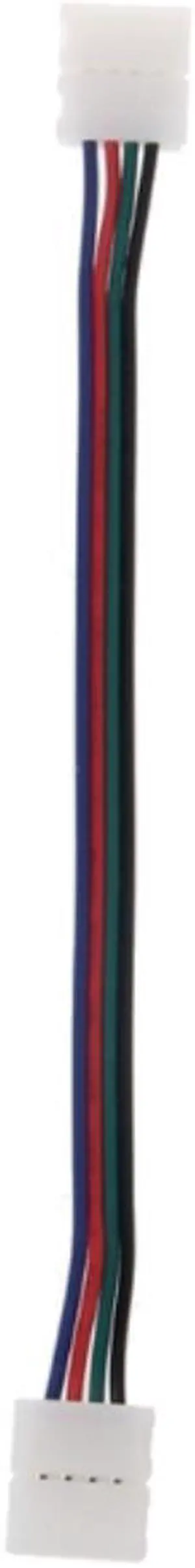 Adaptador de cable para tira de luces LED RGB, 4 pines, 10mm, 17cm, 5050 Adaptador de cable para tira de luces LED RGB, 4 pines, 10mm, 17cm, 5050