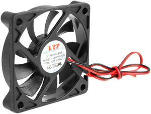 Ventilador de refrigeración de 2 pines para ordenador, sistema de refrigeración de 12V CC, 60x60x10mm, con cojinete de manguito, 6010