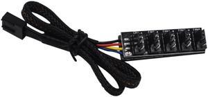 1 To 5 4-Pin TX4 PWM CPU Cooling Fan Braided Power Cable Hub Splitter Adapter 3 Pin 4 Pin Extension Cord