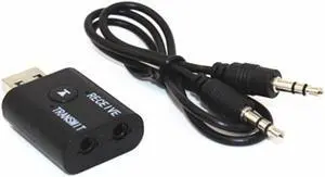 USB Bluetooth 5.0 Adapter 2 In 1, USB Bluetooth Receiver/ Transmitter,AUX-in 3.5 Mm Jack, Denoise HIFI Music for TV