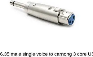 Copper Core 6.35mm Male Mono To XLR 3 Core Female Microphone Adapter Mixer Microphone