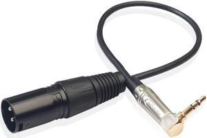 0.3m 3.5mm Stereo TRS Male To XLR 3Pin Male Audio Cable Microphone Extension Cable Wire Cord Line for TRS