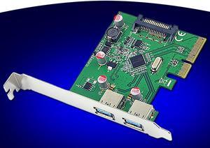 2 Port USB3.1 10Gb Type-A PCI-Express Expansion Card Chipset for ASMedia ASM1142