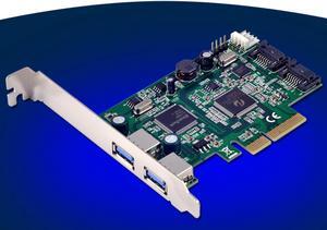 2 Port Internal SATA3.0 6Gb + 2 Port USB3.0 External PCI-Express Controller Card