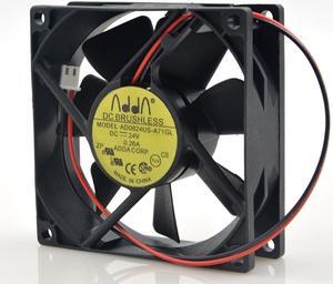 Genuine FOR ADDA ad0824us-a71gl 8CM/ 8CM 8025 24V 0.26a power cooling fan