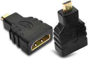 Micro HDMI-compatible To HDMI-compatible Adapter Converter Male To Female HD 1080p Connector Extension Cable