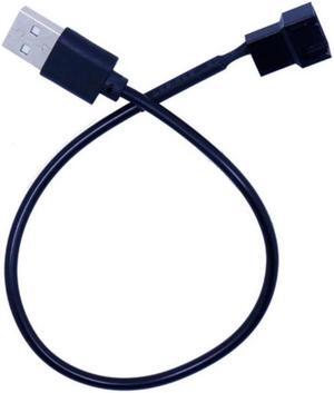 3pin or 4pin Fan To Usb Adapter Cables 4 Pin Computer Pc Fan Power Cable Connector Adapter 5v 30cm Connect