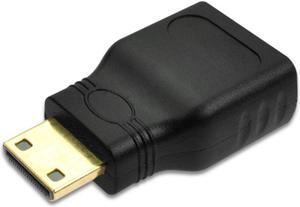 Mini HDMI-compatible To HDMI-compatible Adapter Gold-Plated 1.4 3D Extension Adapter 1080P Converter for HDTV Tablet Camera