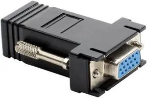 1PCS VGA To RJ45 Adapter Network Extender Network Cable To Transmit VGA Signal VGA To Network Cable Extension 15 Holes