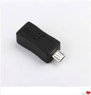 Micro USB Male To Mini USB Female Adapter Connector Converter Adaptor for Mobile Phones MP3