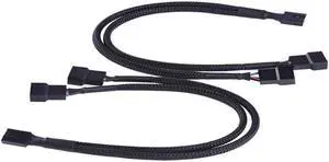 1PC 4 Pin PWM Splitter Cable 4Pin PWM Female To 3/4 Pin PWM Adapter Cable for Computer CPU Case Fan Adapter Power Cable