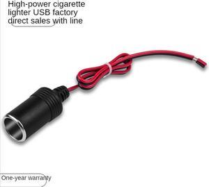 High-power Car Cigarette Lighter Socket 12V/24V Car Electrical Appliance Power Charger Socket Pure Copper Extension Cord0.5m