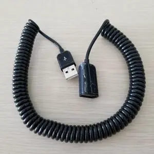 USB 2.0 Spring Telescopic Data Extension Cable Male to Female for Camera Mouse USB Devices 3M USB 2.0 Spring Telescopic Data Extension Cable Male to Female for Camera Mouse USB Devices 3M