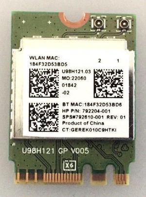 Wireless Adapter Card for HP Pavilion All in One 22-a113w Realtek RTL8723BE WiFi Wireless Card 792610-001 792204-001