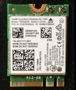 Wireless Adapter Card for  Intel 7265ngw ac dual band Wireless AC NGFF Card 00JT535 for lenovo thinkpad