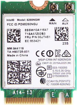 Wireless Adapter Card for IBM Lenovo Dual Band For Intel  AC 8260 8260NGW NGFF M.2 802.11ac 867Mbps WIFI Bluetooth 4.2 00JT481