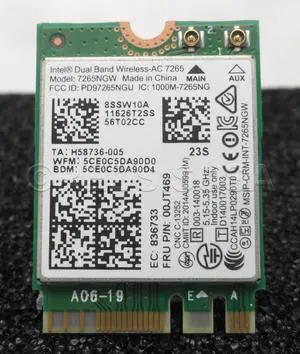 Wireless Adapter Card for Intel 7265ngw ac dual band Wireless AC NGFF Card 00jt469 for lenovo thinkpad