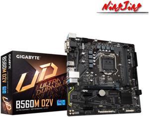 GA B560M D2V (rev. 1.0) Micro ATX Intel B560 DDR4 3200 64G PCI-E 4.0 SATA M.2 Support 10 / 11 gen LGA 1200 CPU Motherboard