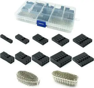 620pcs Dupont Connector 2.54mm, Dupont Cable Jumper Wire Pin Header Housing Kit, Male Crimp Pins+Female Pin Terminal Connector 620pcs Dupont Connector 2.54mm, Dupont Cable Jumper Wire Pin Header Housing Kit, Male Crimp Pins+Female Pin Terminal Connector