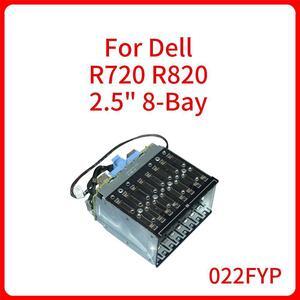 For Dell R720 R820 2.5" 8-Bay Expansion Kit N2R9K Backplane Hard drive cage backplane 22FYP P6F68 Y12H1