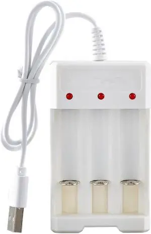 Universal USB Output 3  Slots Charger Adapter For AA / AAA Rechargeable Quick Charge Charging Tools