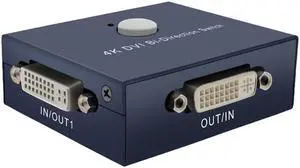 HDMI Switch 4K@30Hz 2X1 DVI Bi-Directional HDMI Switcher UHD 4Kx2K Splitter for HDTV/PS4/ One/Apple TV/Fire Stick