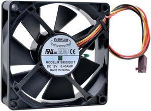 R128025DU T 8cm 80mm fan 80x80x25mm DC12V 0.40A 3 lines Resistance temperature controlled cooling fan for chassis power supply