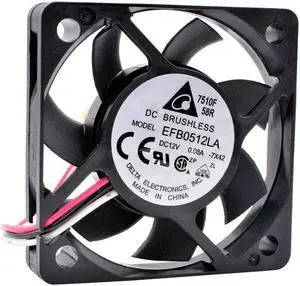 EFB0512LA 5cm 5010 DC 12V 0.08A 50x50x10mm Support speed monitoring 5cm ultra-thin silent cooling fan