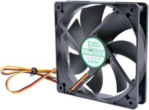 DFB122512H 12cm 120mm fan 120x120x25mm DC12V 3.4w 3 wires, double ball bearings, cooling fan for chassis power supply CPU