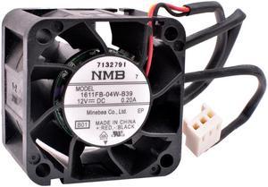 1611FB-04W-B39 4cm 40x40x28mm 40mm 4028 DC12V 0.20A 3 lines 3pin server cooling fan