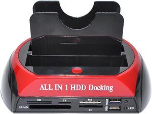 All in 1 Hdd Docking Station eSATA to USB 2.0/3.0 Adapter For 2.5/3.5 Hard Disk Drive Docking Station Hard Enclosure