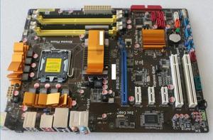 LGA775 2*PCI P45  100% OK IPC motherboard P5QD TURBO DDR2 support Q8400