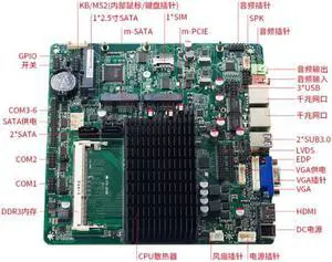 Fanless Mini-ITX Mainboard For Intel J1900 CPU IPC SBC Embedded Motherboard Baytrail with 6*COM 2*Giga NTWRK DC12V