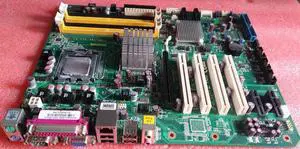 AIMB-766VG  100% Test OK IPC Mainboard  REV.A1 AIMB-766 Q35 ATX Industrial Motherboard 4*PCI 1*LAN 4*COM With CPU RAM